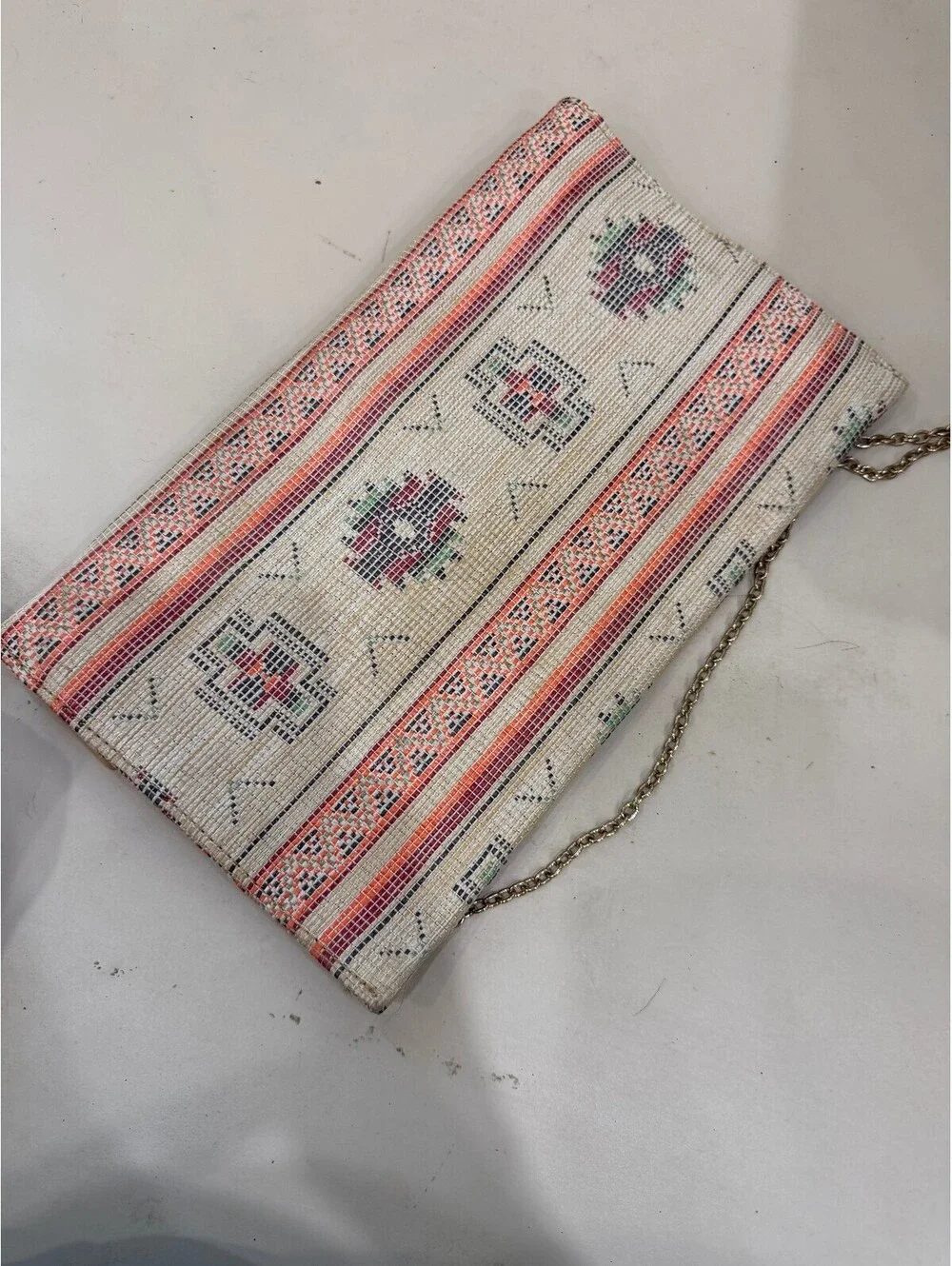 Envelope Clutch Purse with Chain Strap